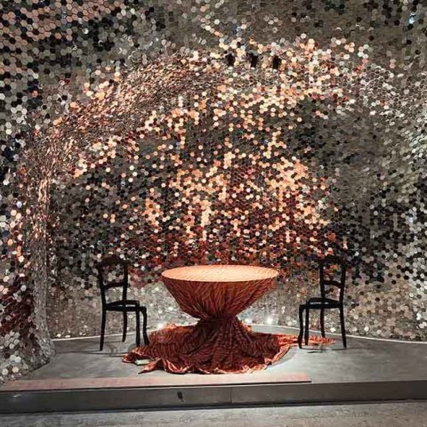 Custom Laser Cut Decorative Metal Divider Screen