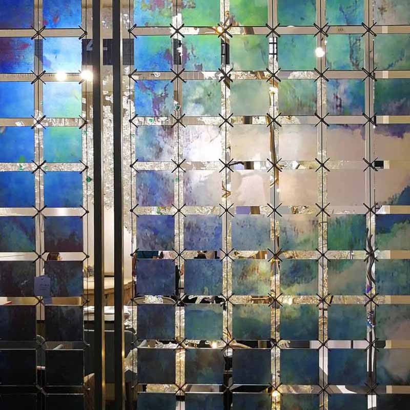 Écran de séparation de partition peint moderne