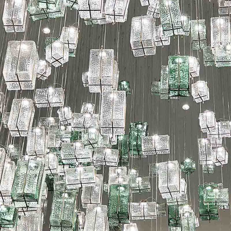 Glass Bottle Combination Modern Art Lighting