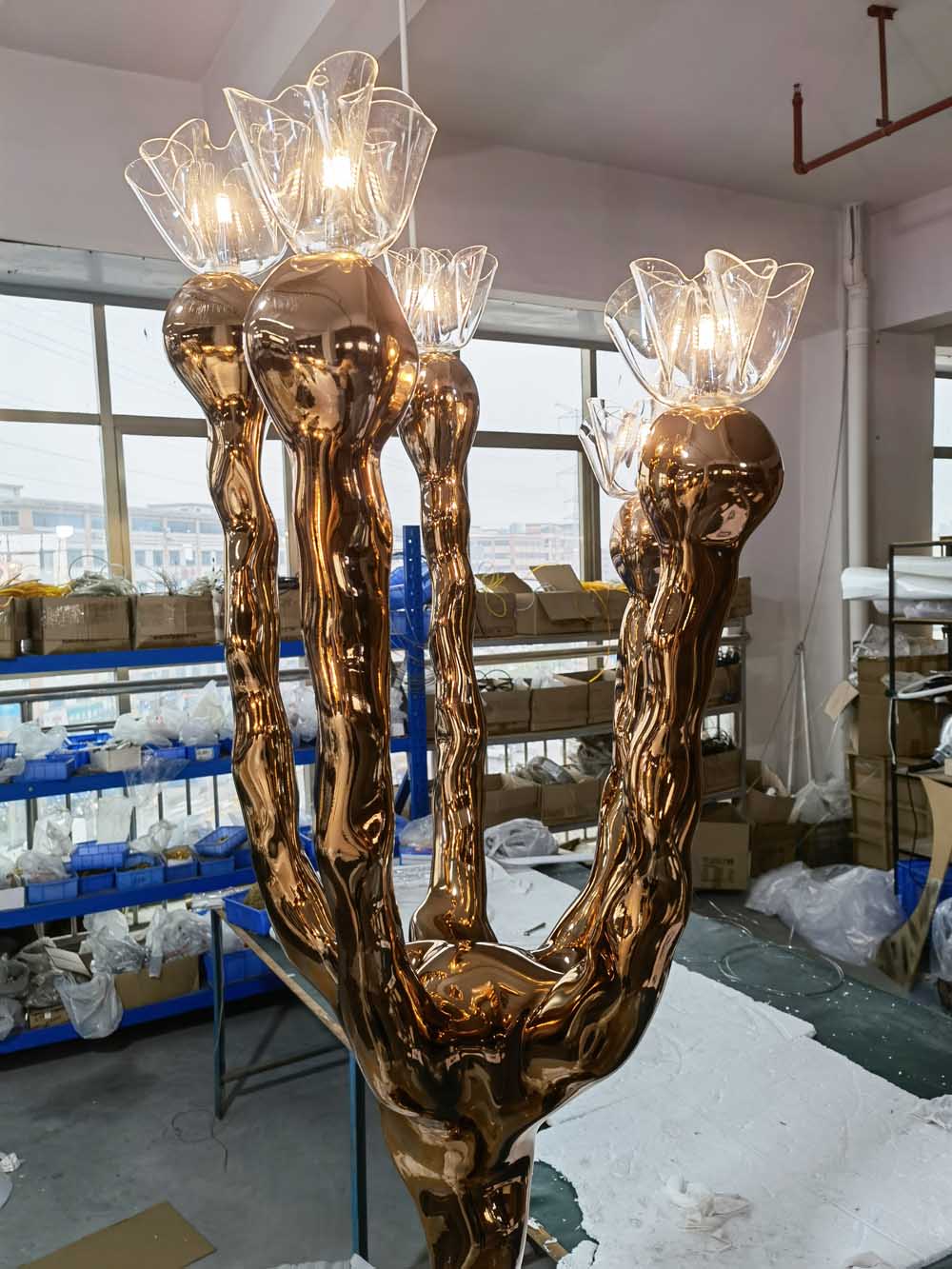 Custom-made molecular chandelier