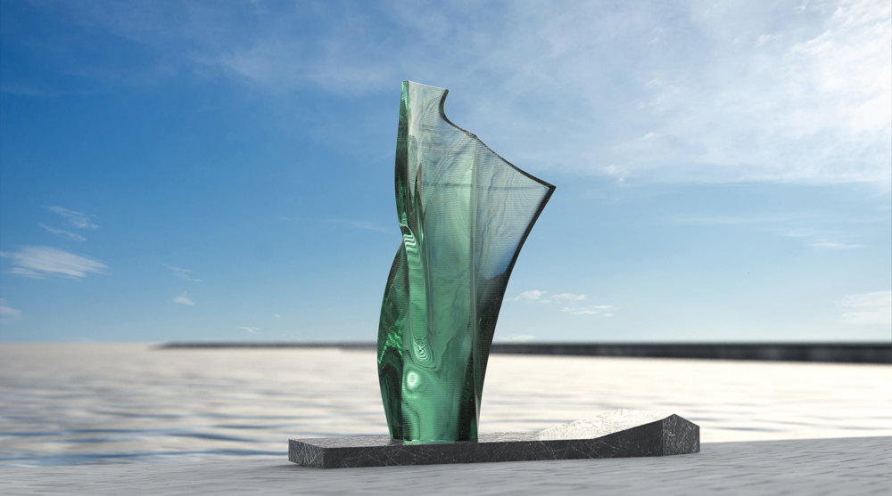 Glass sculpture