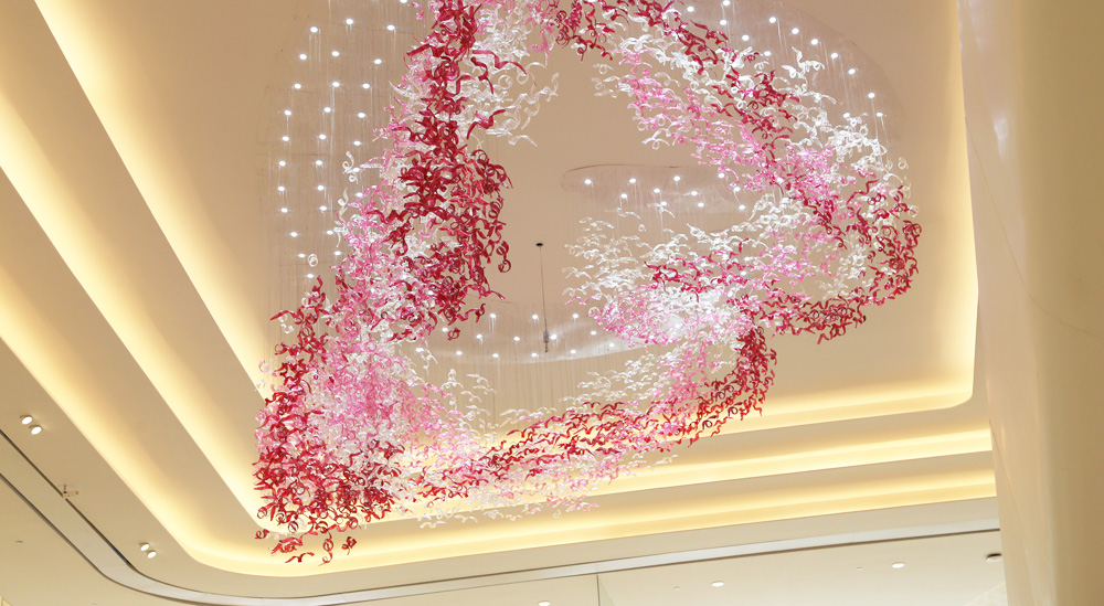 Mall center decoration hanging