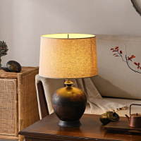 Customized table lamps in an antique style