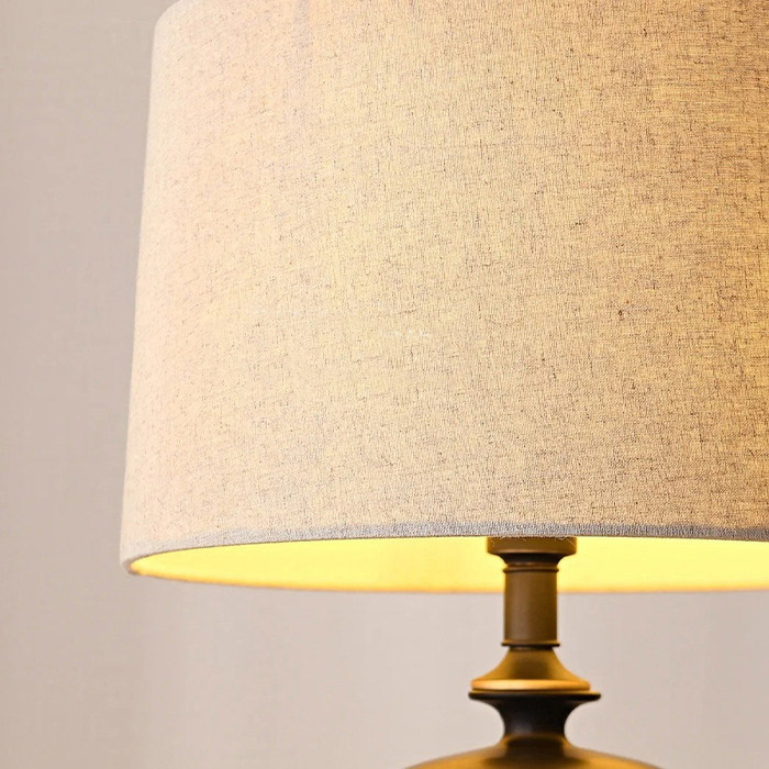 Customized table lamps in an antique style