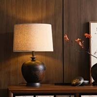 Customized table lamps in an antique style