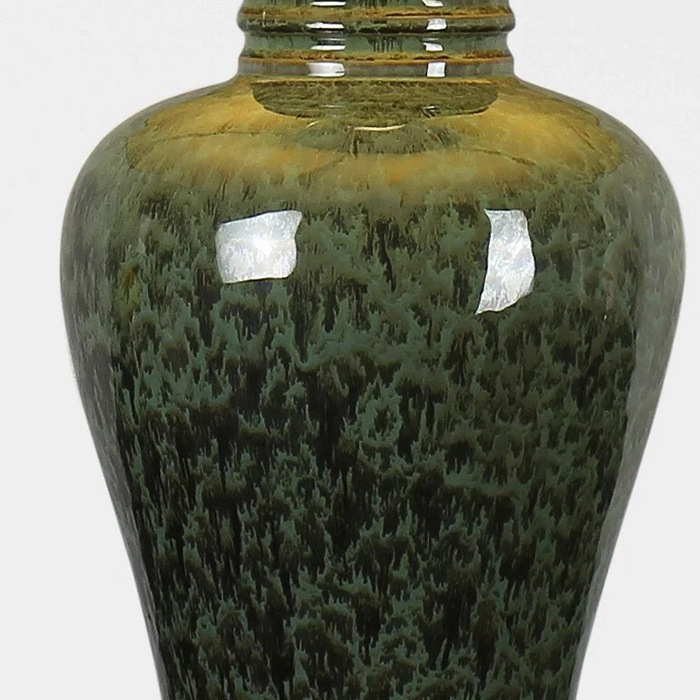 Vintage European-style copper ceramic table lamp