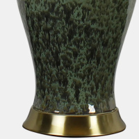 Vintage European-style copper ceramic table lamp