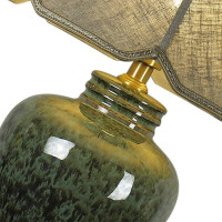 Vintage European-style copper ceramic table lamp