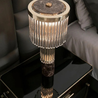 Marble crystal living room bedroom lamp