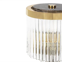 Marble crystal living room bedroom lamp