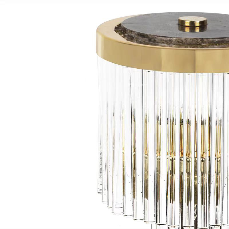 Marble crystal living room bedroom lamp