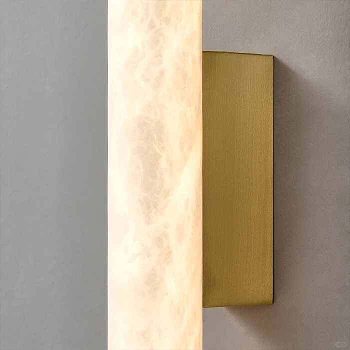 Modern Bedroom hotel Headboard mirror front wall light