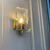Modern simple design crystal wall lamp
