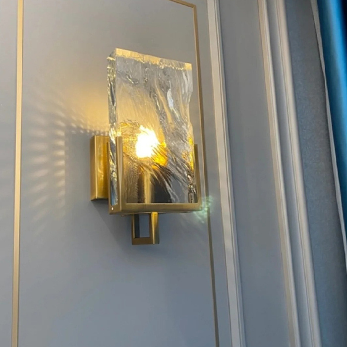 Modern simple design crystal wall lamp