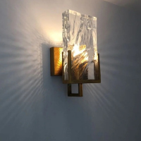 Modern simple design crystal wall lamp