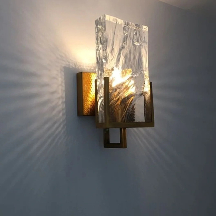 Modern simple design crystal wall lamp
