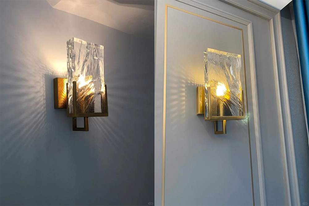 Crystal wall lamp