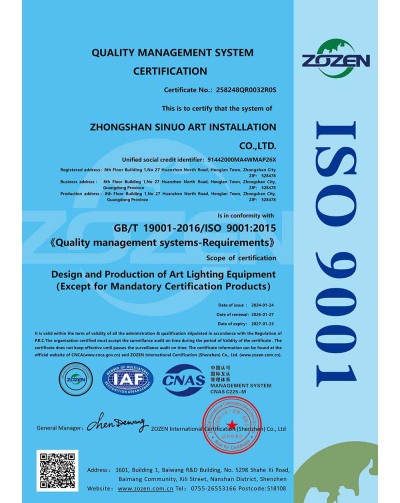 Quality system certification