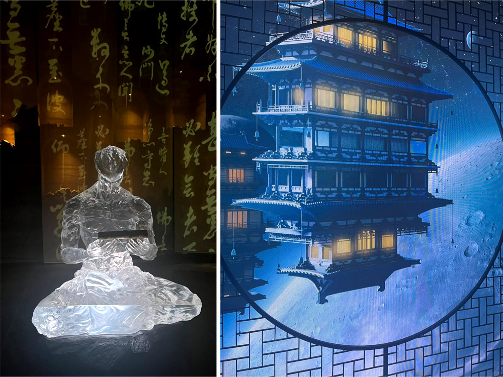 Paper installation art Paper installation art