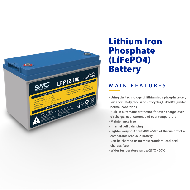Supply LiFePO4 12V Battery LFP Series 7.2Ah~200Ah Wholesale Factory - SVC  ENERGY