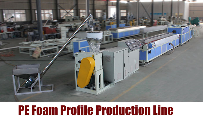 PE foam profile making machine