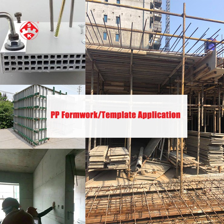 PP hollow formwork production line