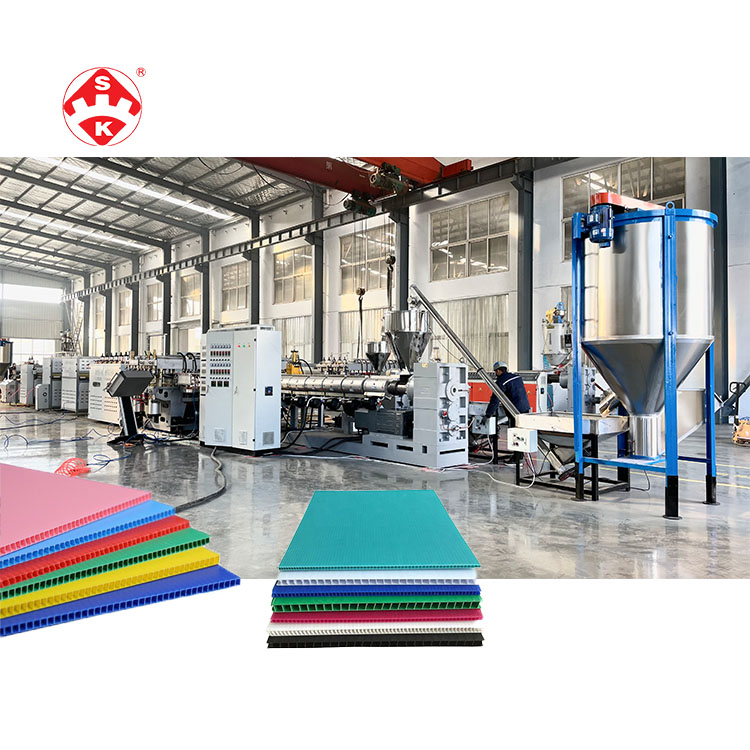 pp hollow sheet production line