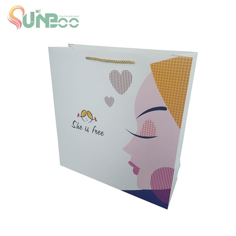 Lady Beauty Shopping Sac en papier