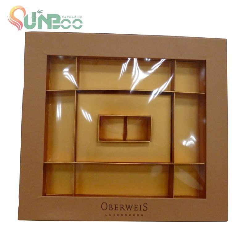 Grande Boîte De Chocolats Boîte De Chocolats Assortis En Papier Doré Métallisé