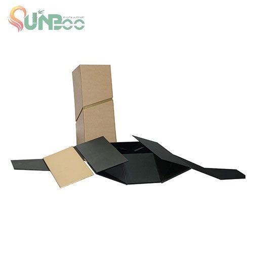 Boîte à vin pliable de papier d'emballage 1 boîte à vin de bouteille pour l'emballage d'expédition