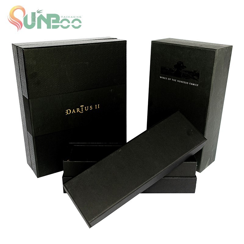 Coffret cadeau de vin de luxe 3 bouteilles de stockage de vin