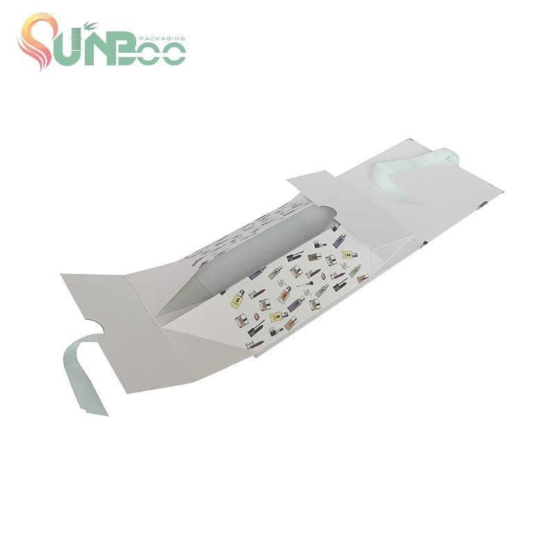 Boîtes d'emballage de maquillage de boîte cosmétique avec ruban de beauté