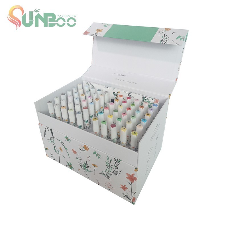 Boîte d'emballage cadeau en papier pour emballage de stylo de couleur