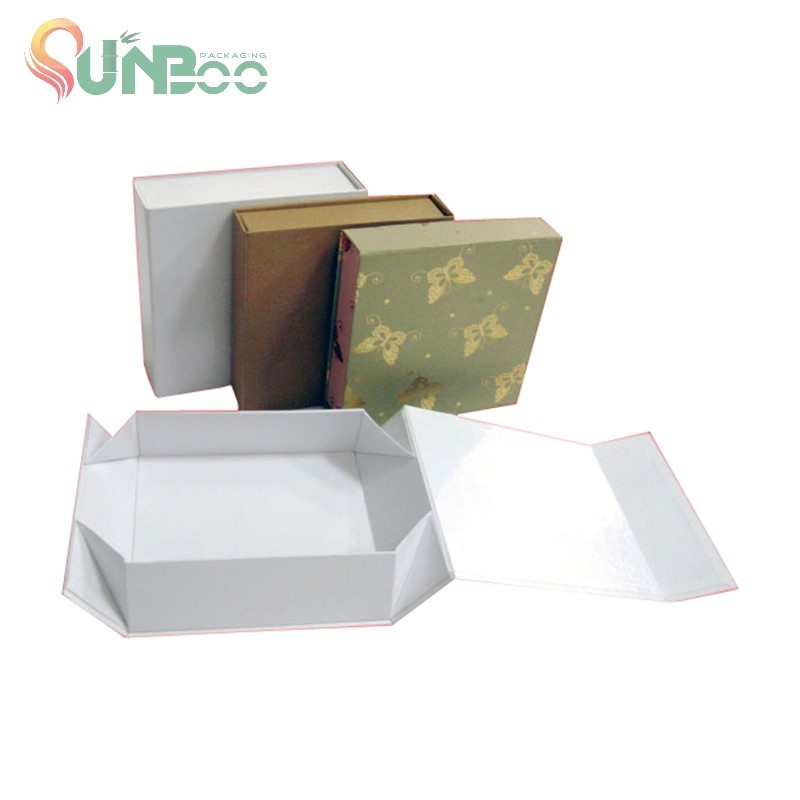 Boîtes en carton pliables écologiques de papier d'emballage