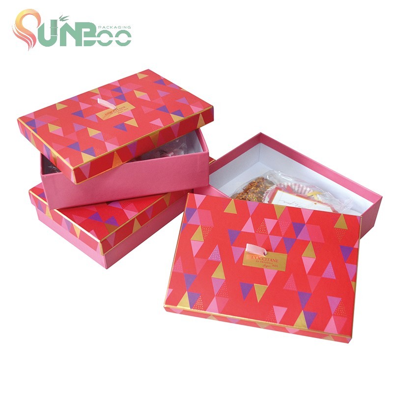 Boîtes-cadeaux rigides d'impression polychrome avec des couvercles