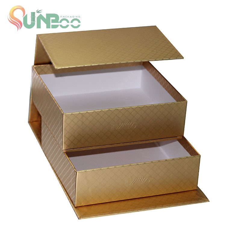 Boîte en carton rigide à 3 couches de papier métallique