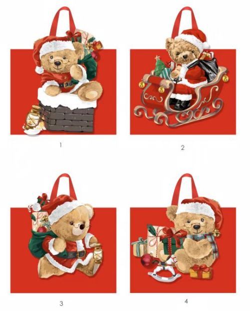 чанти за коледни подаръци за многократна употреба