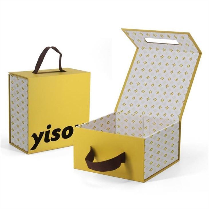 boîte en papier pliable rigide pour cadeaux