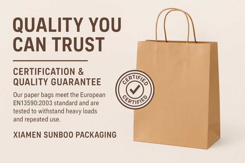 Eco Friendly Paper Bags for Sustainability Compliance