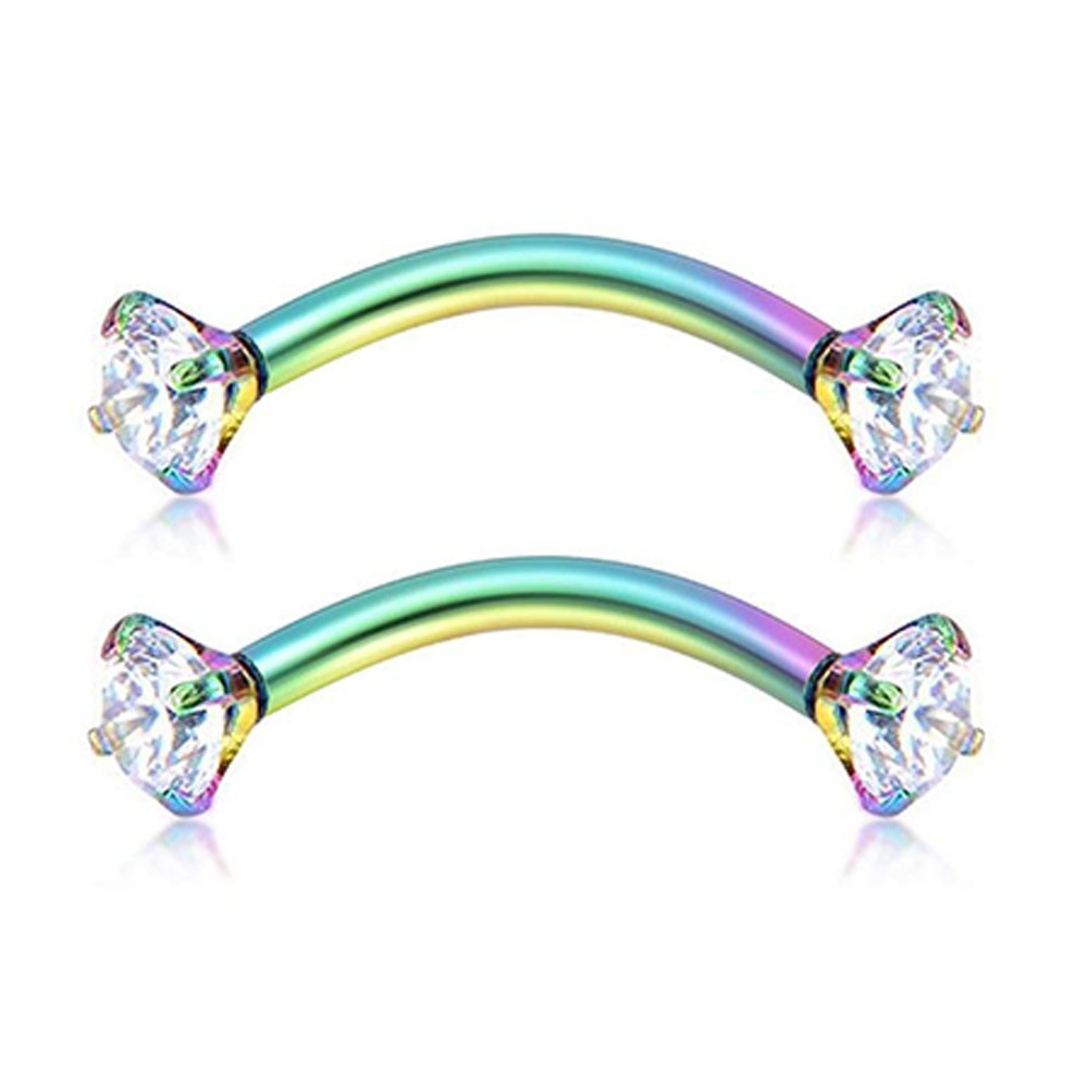 Cubic Zirconia Barbell Body Piercing