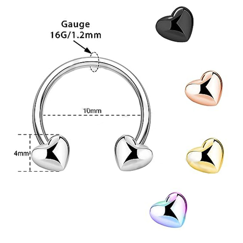 Horseshoe Lip Rings