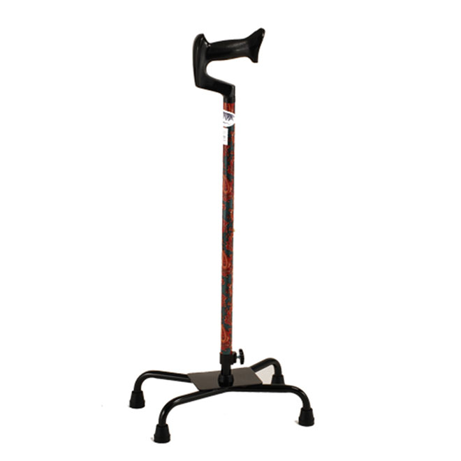 Canna quadrupla leggera con base in larghezza