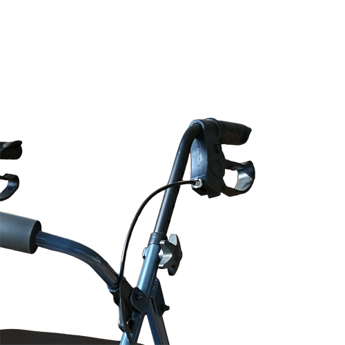 Déambulateur pliant en acier avec roues démontables de 6 pouces