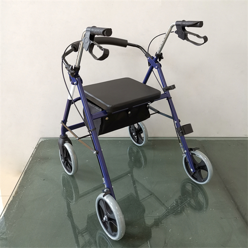 Lichtgewicht extra brede rollator met zitje