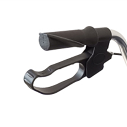 Andador clásico de 4 ruedas con altura ajustable y asiento