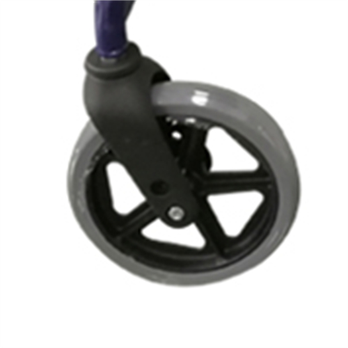 Andador clásico de 4 ruedas con altura ajustable y asiento