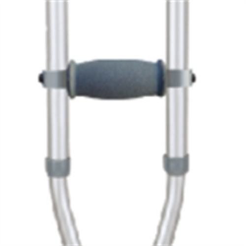 Stampella ascellare con pulsante in alluminio