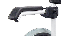 Sedia comoda mobile in alluminio ad autospinta