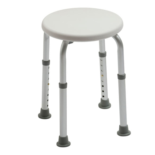 Tabouret de douche rond à hauteur réglable