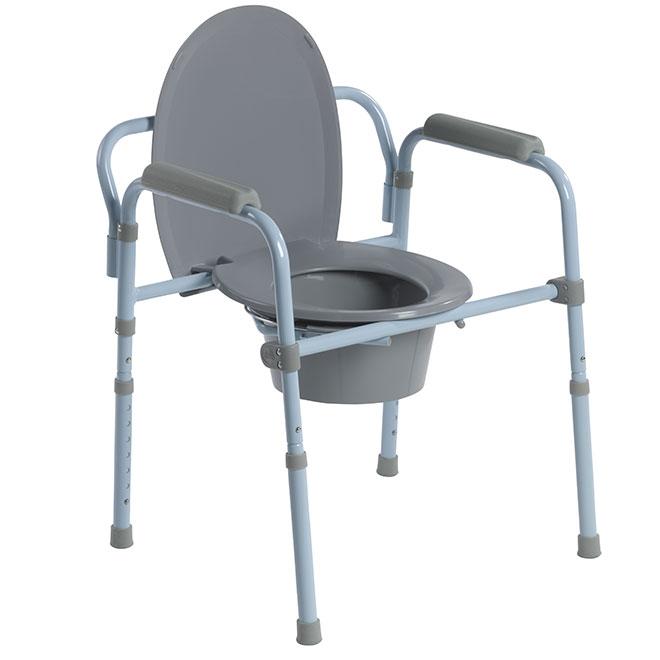 Foldable Steel Commode Chair